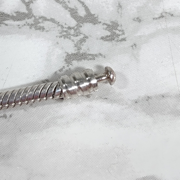 Pandora Moments Sterling Silver Snake Chain Bracelet with Clasp Closure - Picture 3 of 6